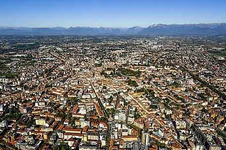 Aereal view of Udine